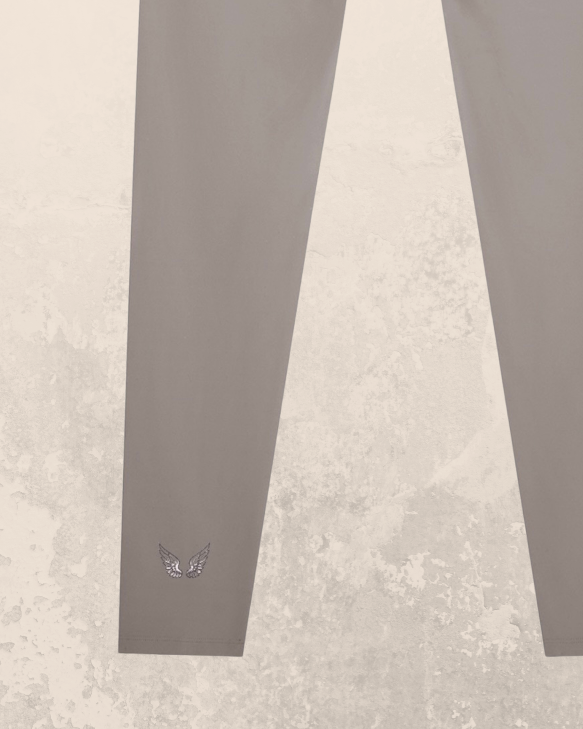 Angel-Wings High-Rise Leggings – Grey