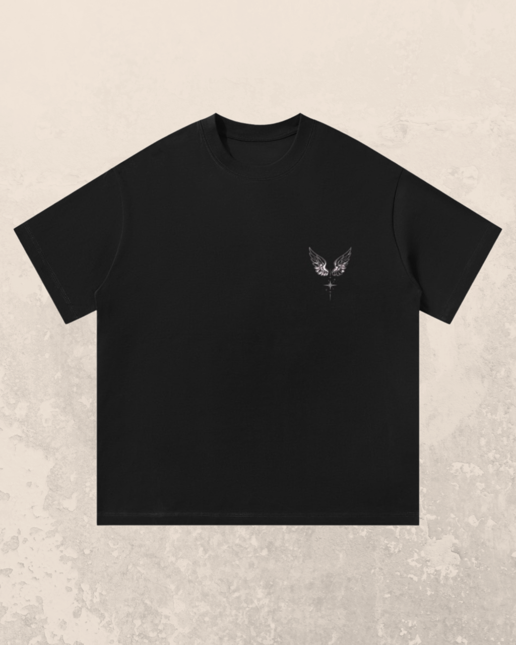 Angel-Wings Signature T-Shirt Black