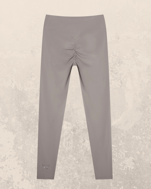 Angel-Wings High-Rise Leggings – Grey