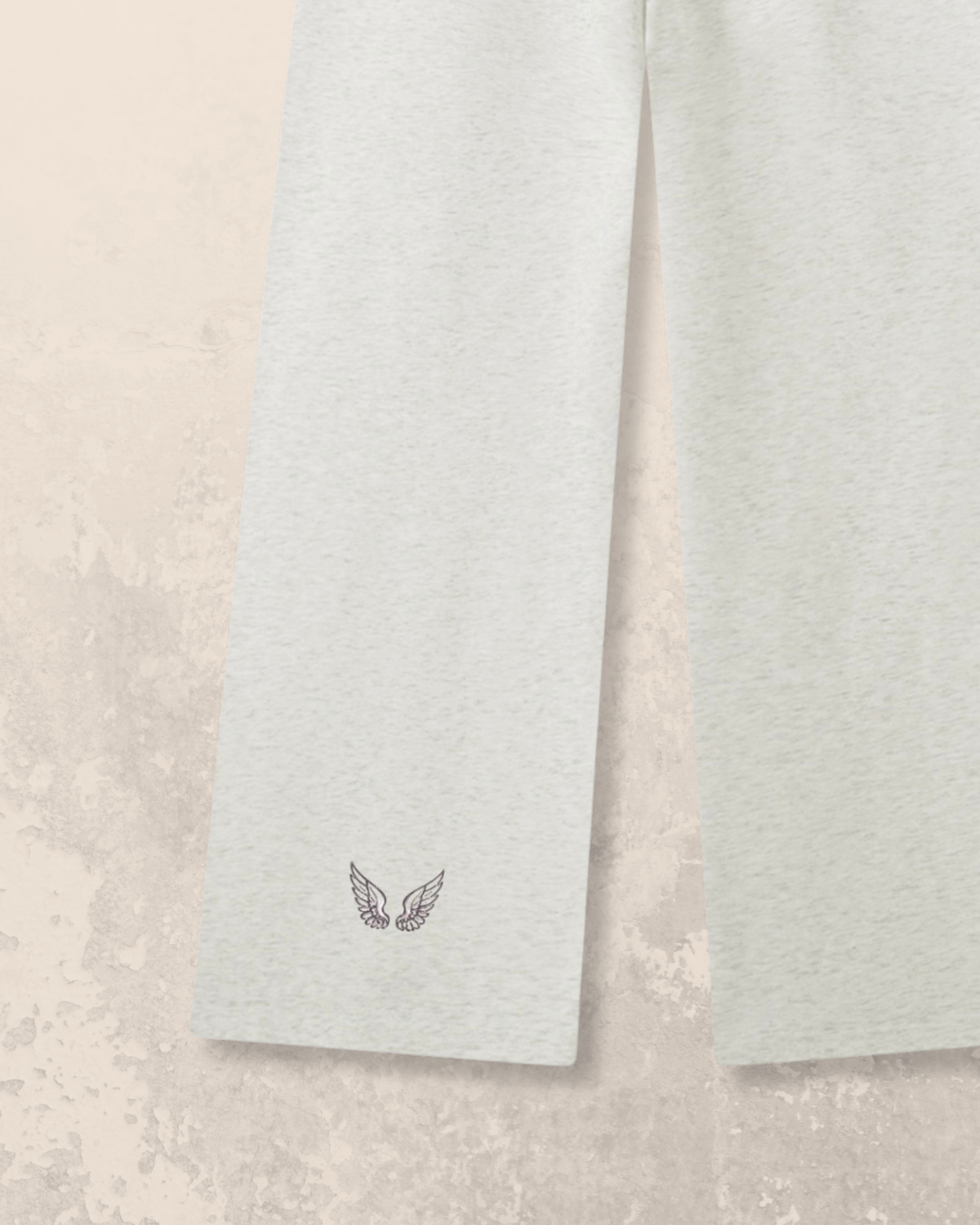 Angel-Wings Straight leg Sweatpants Oat