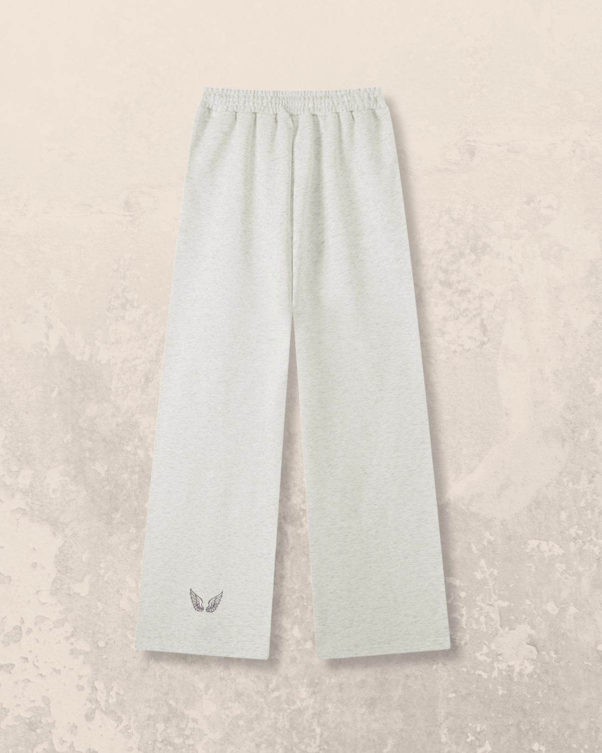 Angel-Wings Straight leg Sweatpants Oat