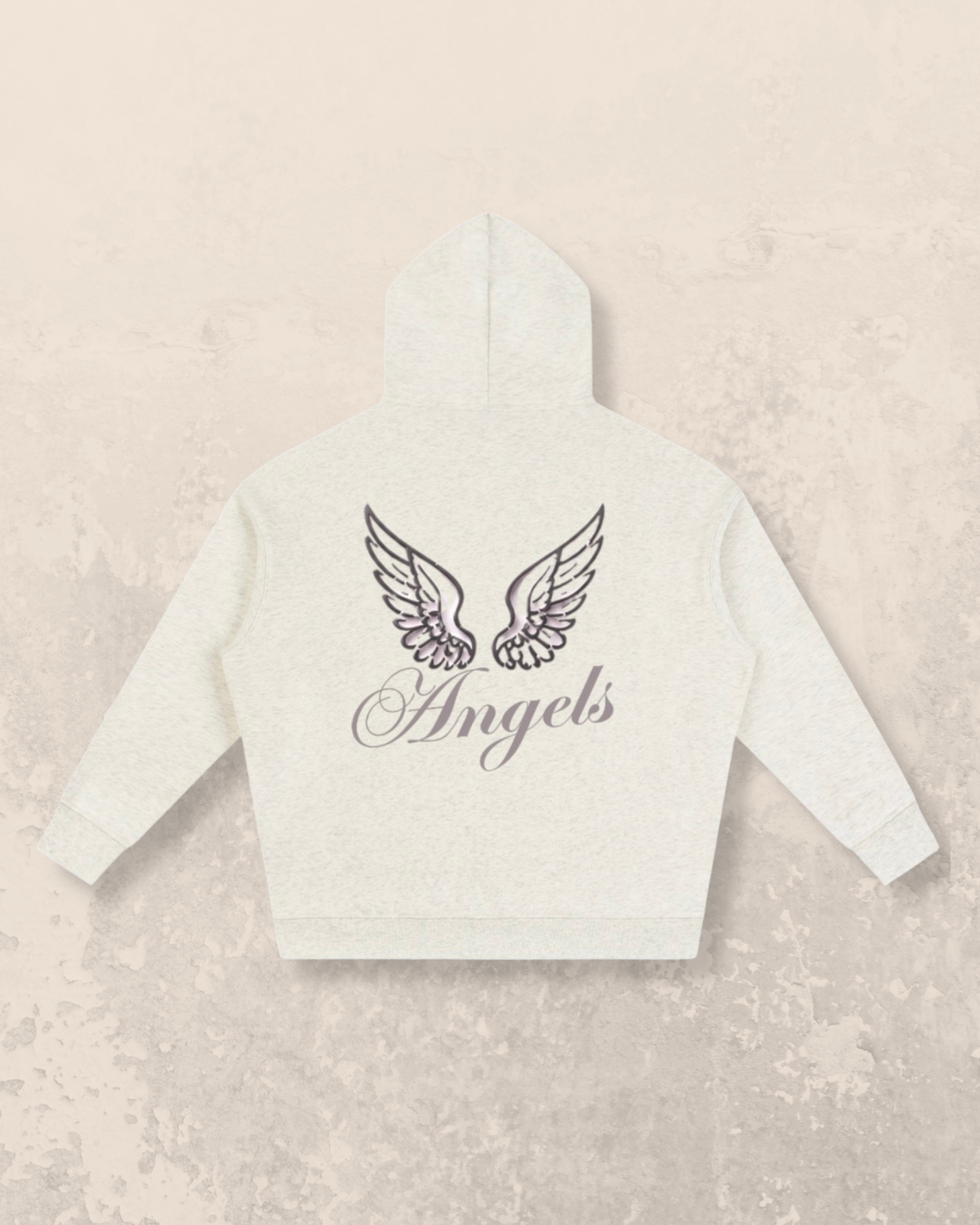 Angel-Wings Signature Oversized Hoodie – Oat