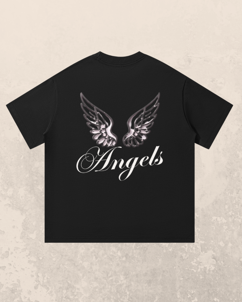 Angel-Wings Signature T-Shirt Black