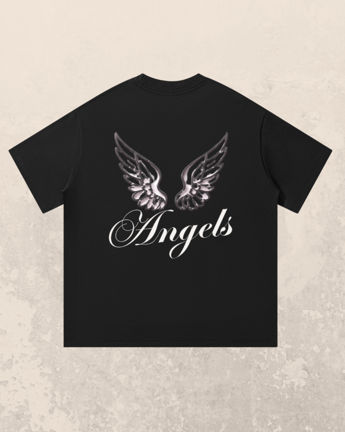 Angel-Wings Signature T-Shirt Black