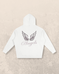 Angel-Wings Signature Oversized Hoodie - White